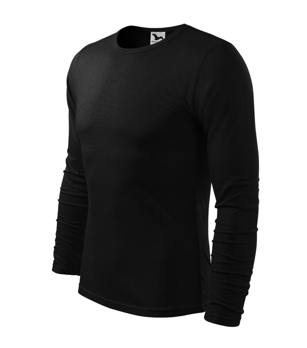 Koszulka męska MALFINI Fit-T LS — Czarny