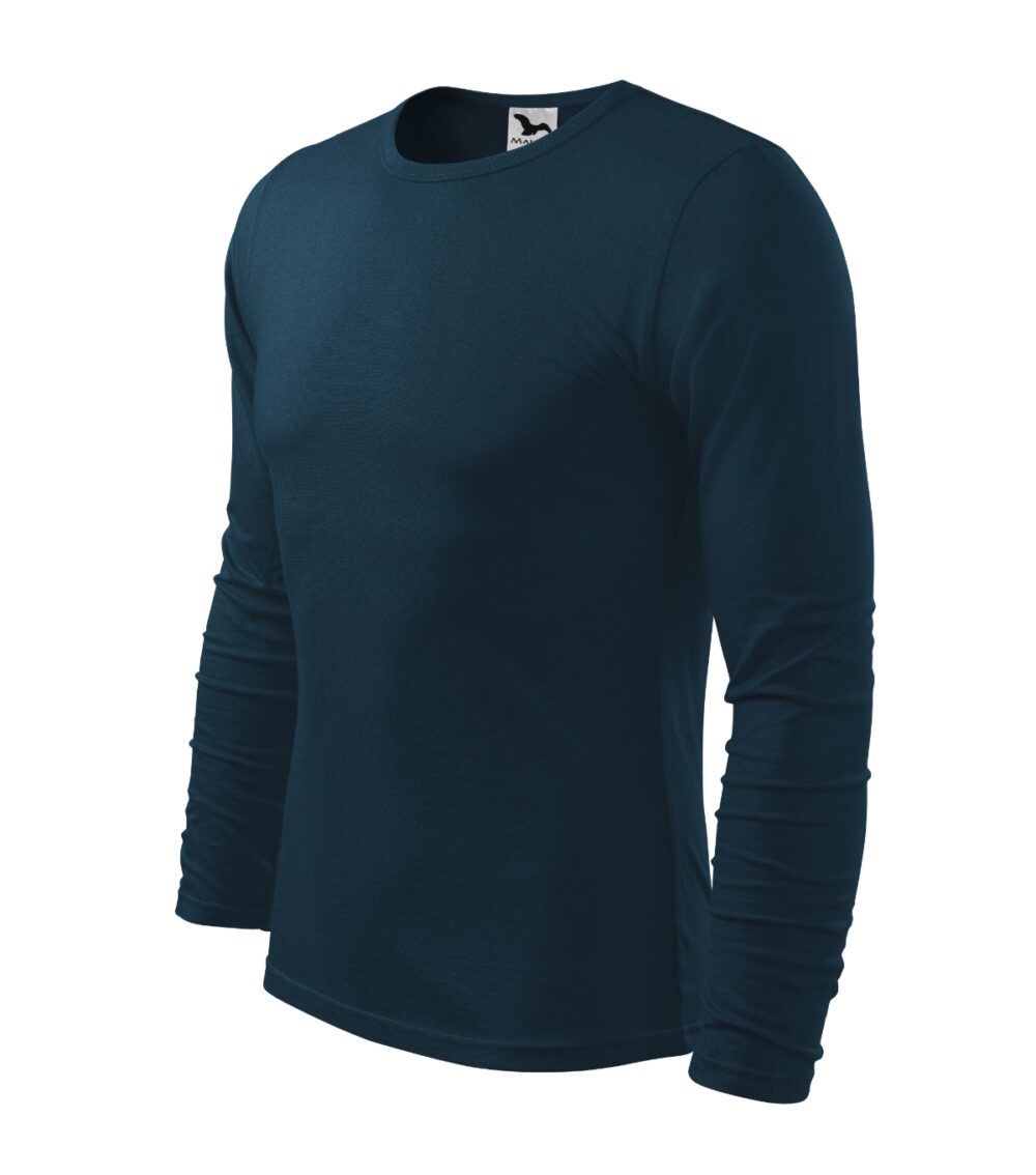 Koszulka męska MALFINI Fit-T LS — Granatowy