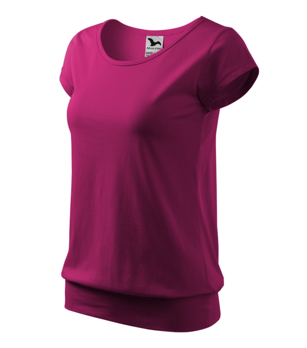 Koszulka damska MALFINI City — Fuchsia red