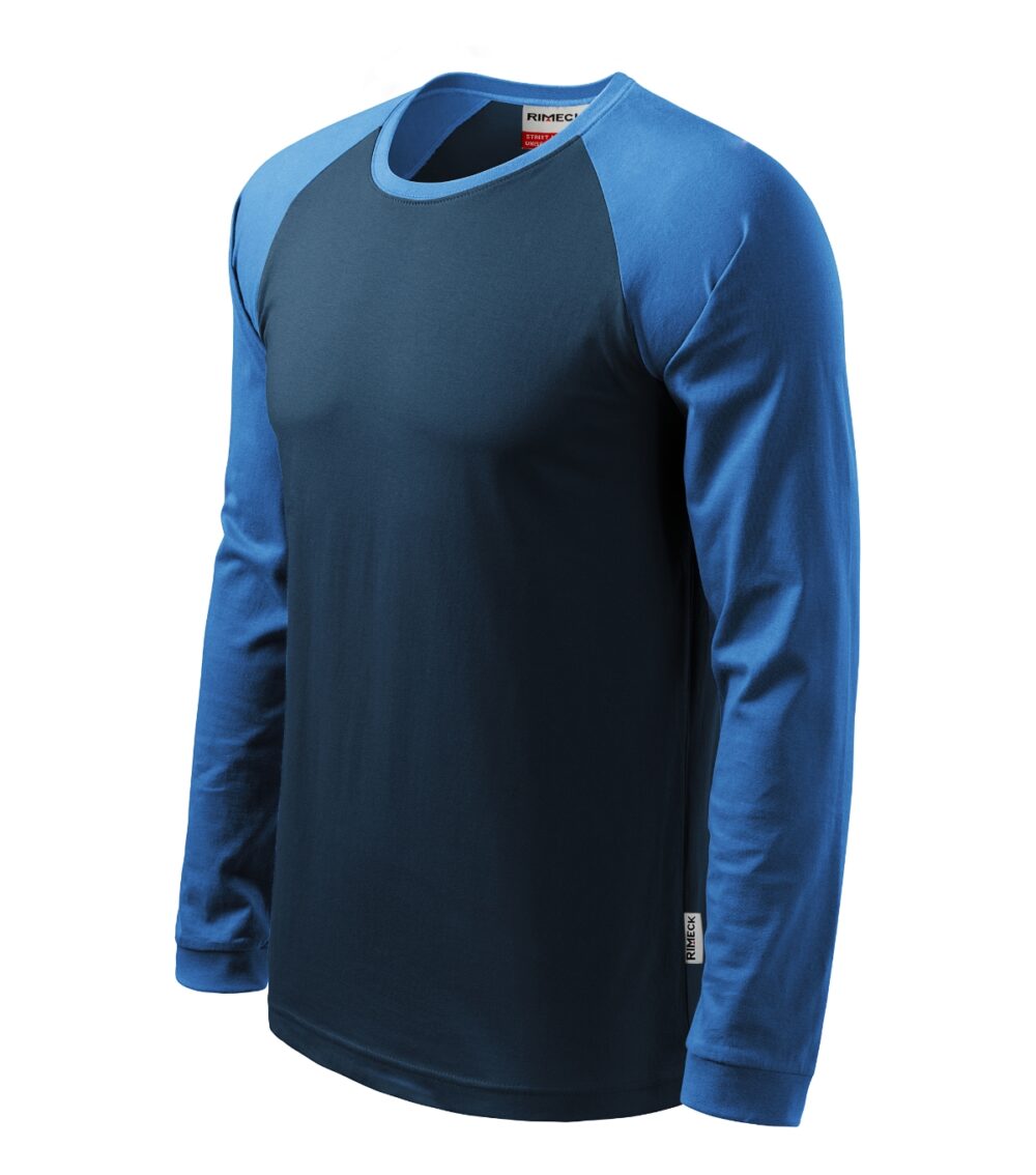 Koszulka unisex RIMECK Street LS — Granatowy