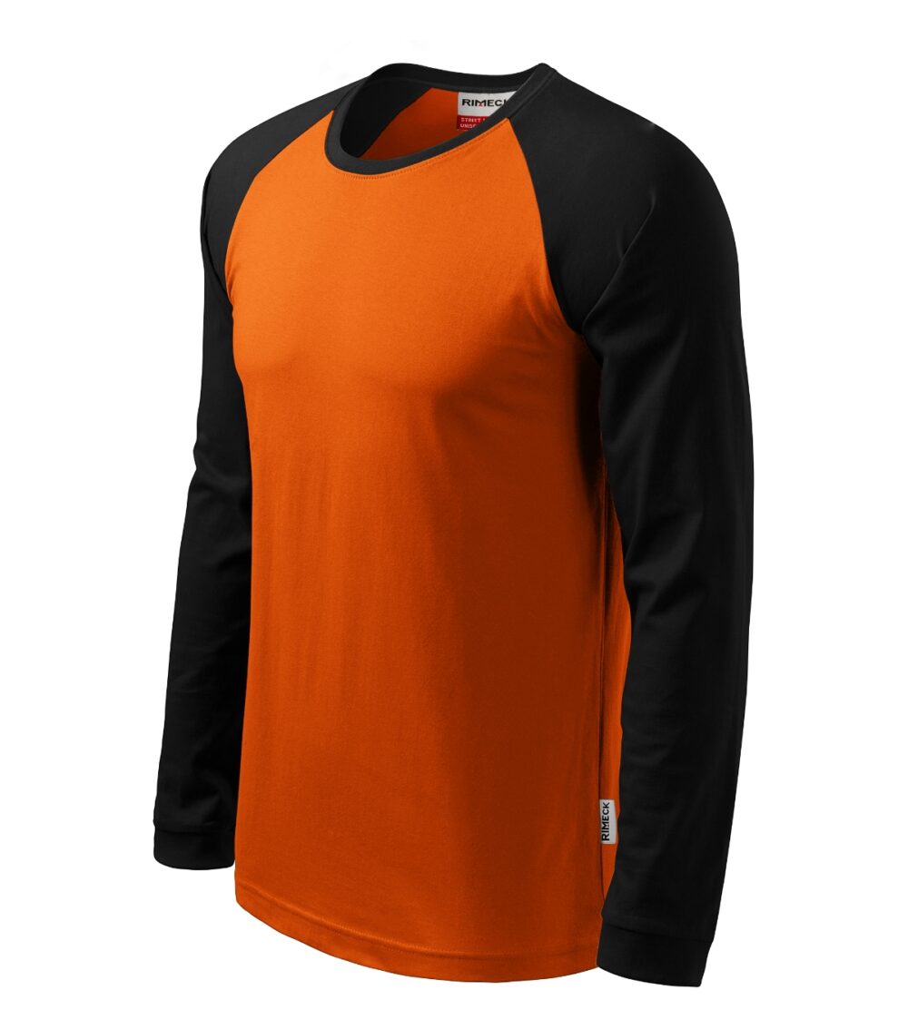 Koszulka unisex RIMECK Street LS — Pomarańczowy