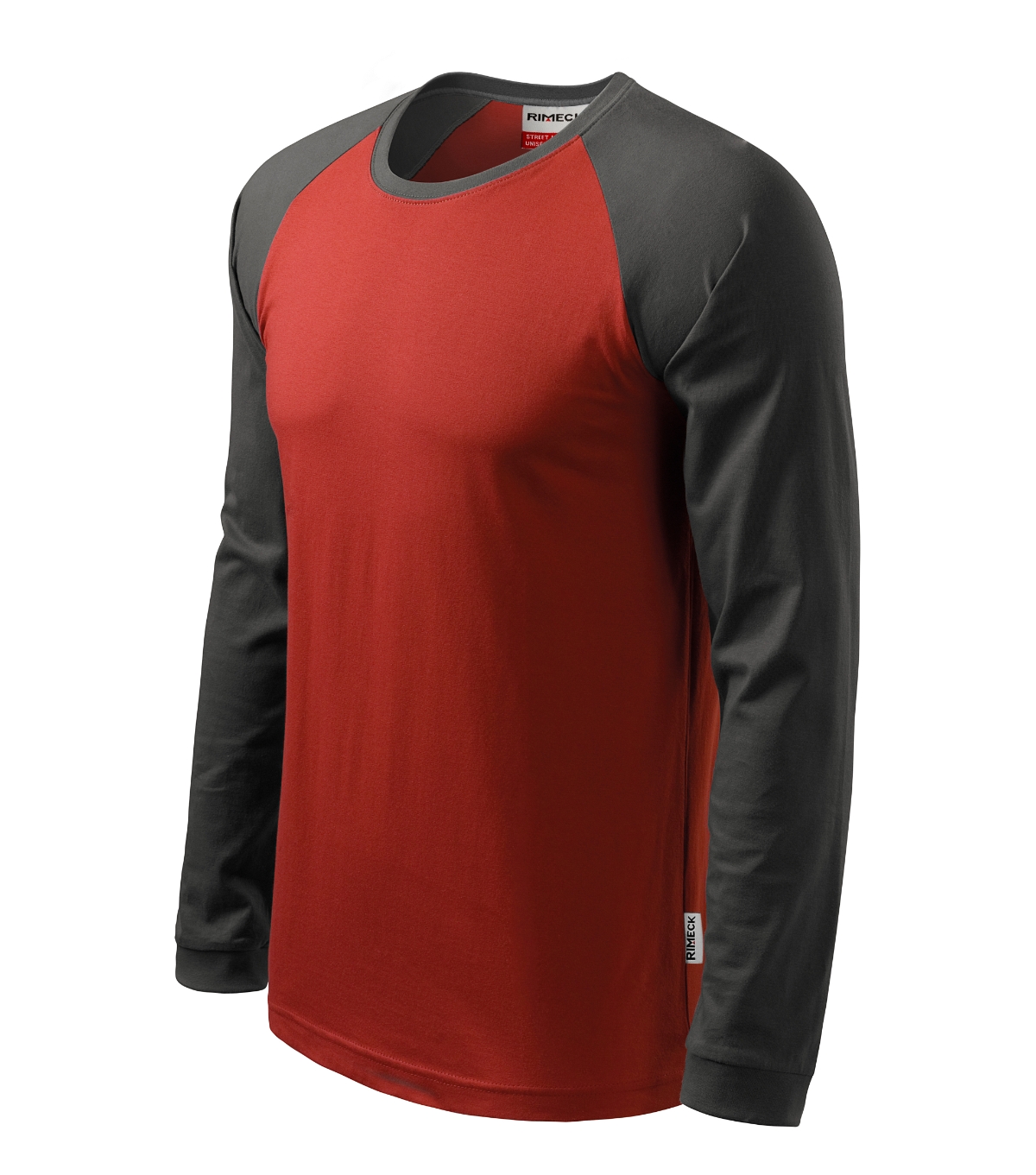 Koszulka unisex RIMECK Street LS — Marlboro czerwony