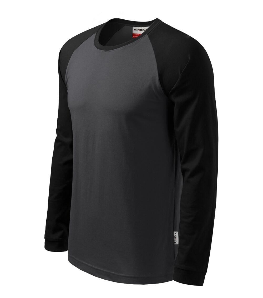 Koszulka unisex RIMECK Street LS — Ebony gray