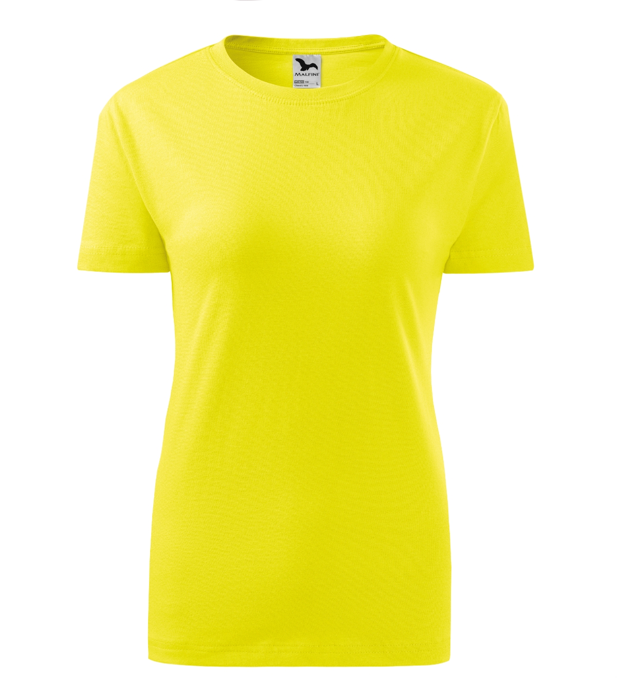 Koszulka damska MALFINI Classic New — Cytrynowy - obrazek 2