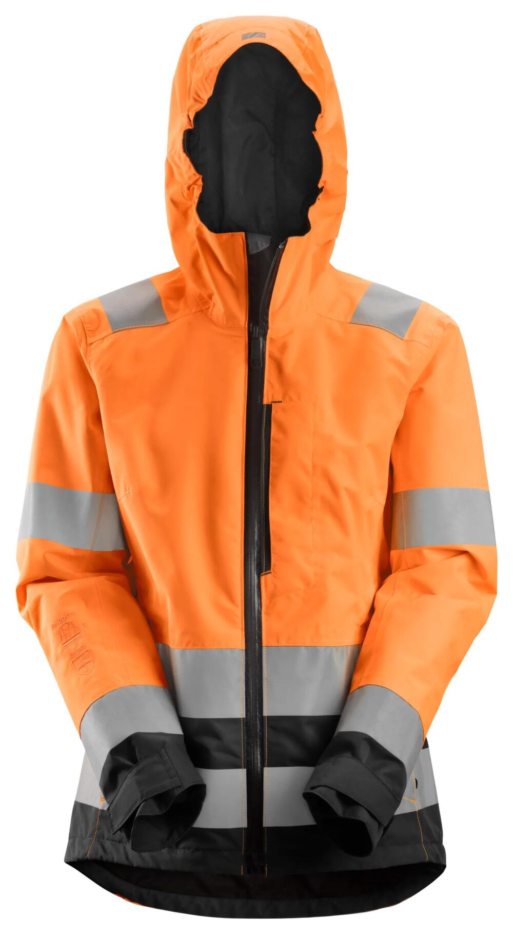 High-Vis, Kurtka odblaskowa przeciwdeszczowa shell – damska, EN 20471/2/3