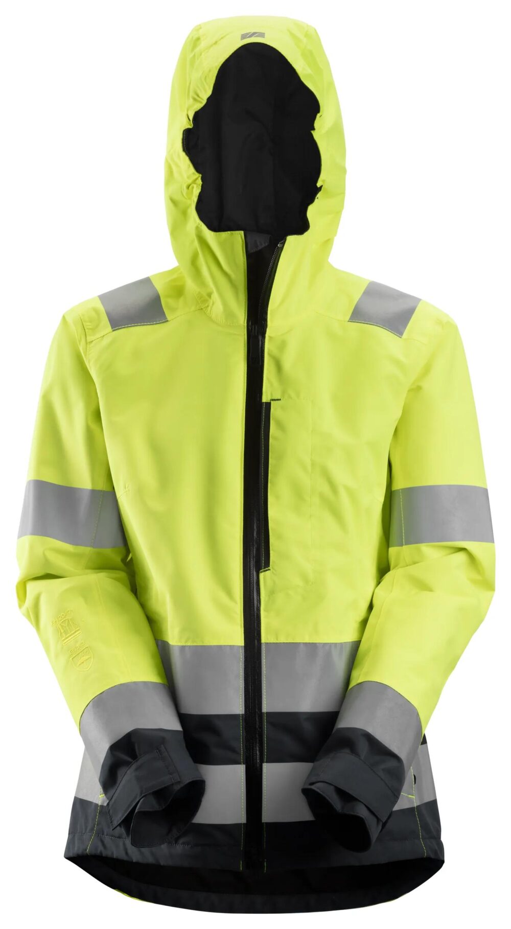 High-Vis, Kurtka odblaskowa przeciwdeszczowa shell – damska, EN 20471/2/3