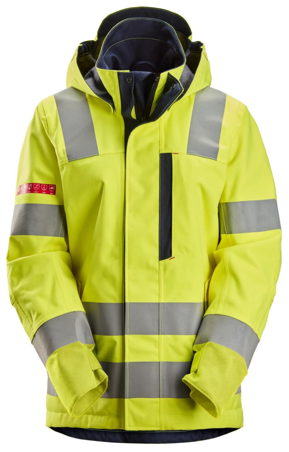 ProtecWork, Kurtka przeciwdeszczowa odblaskowa shell – damska, EN 20471/3