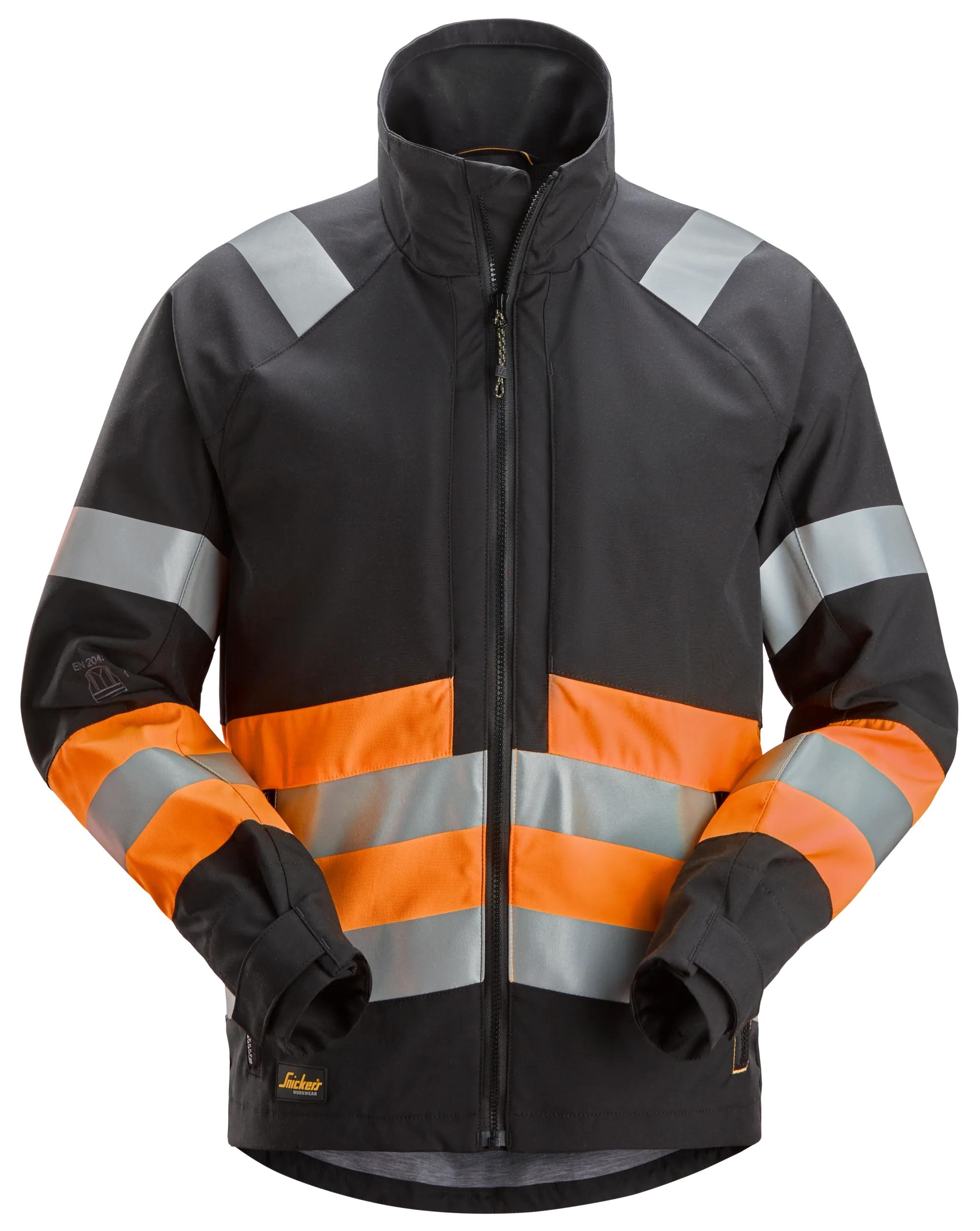 High-Vis, Kurtka odblaskowa, EN 20471/1 — Czarny / Pomarańczowy Odblaskowy