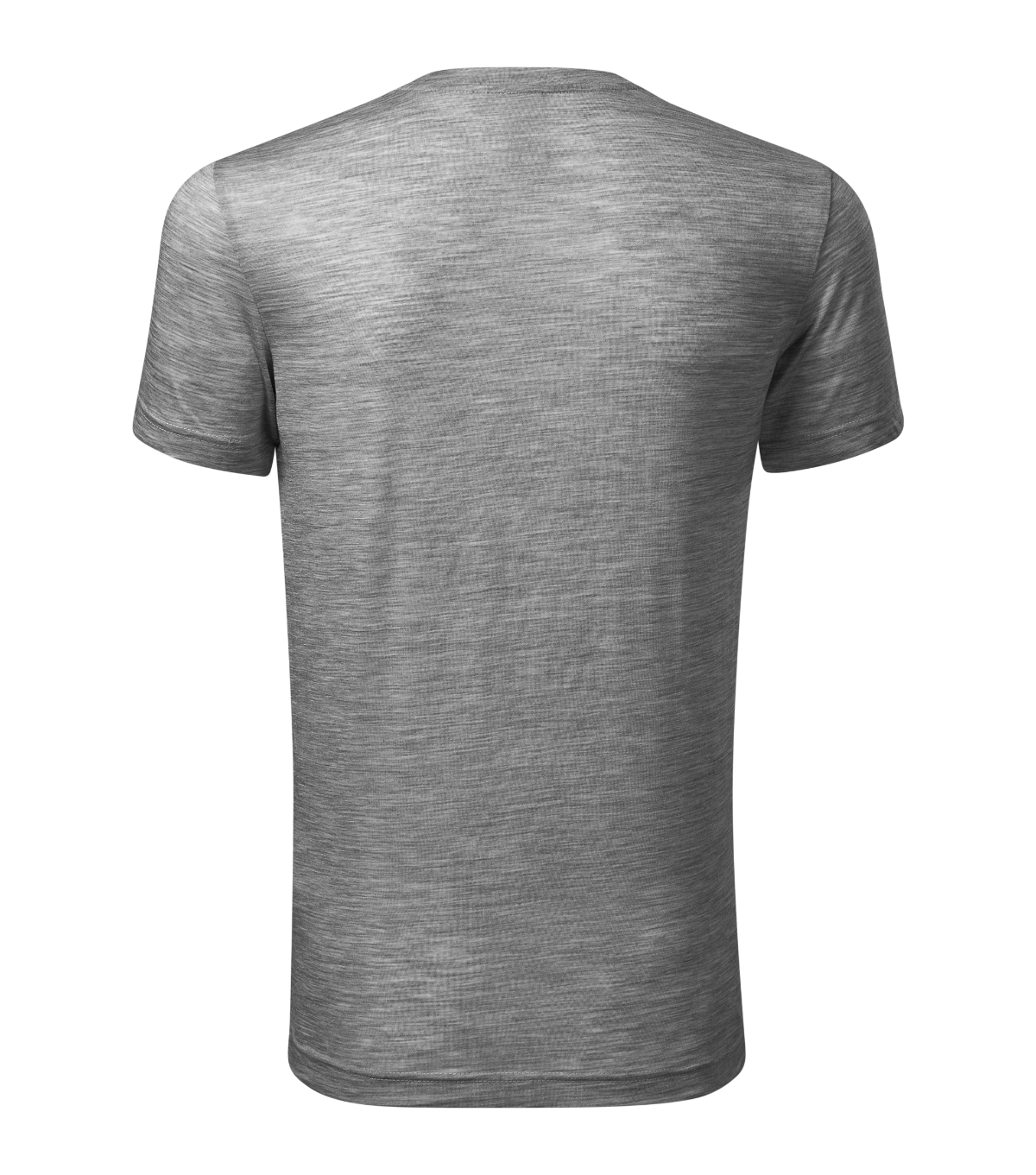 Koszulka męska MALFINI Premium Merino Rise — Ciemnoszary melanż - obrazek 3