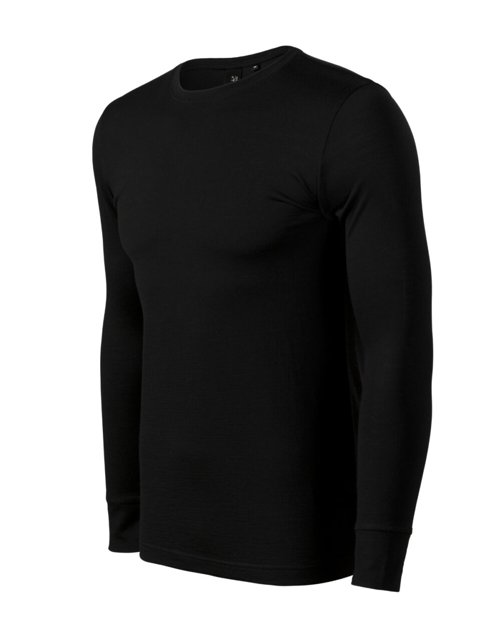 Koszulka męska MALFINI Premium Merino Rise LS — Czarny