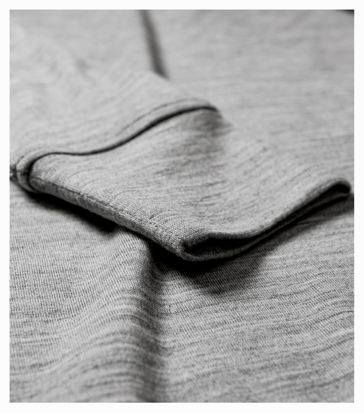 Koszulka męska MALFINI Premium Merino Rise LS — Ciemnoszary melanż - obrazek 4