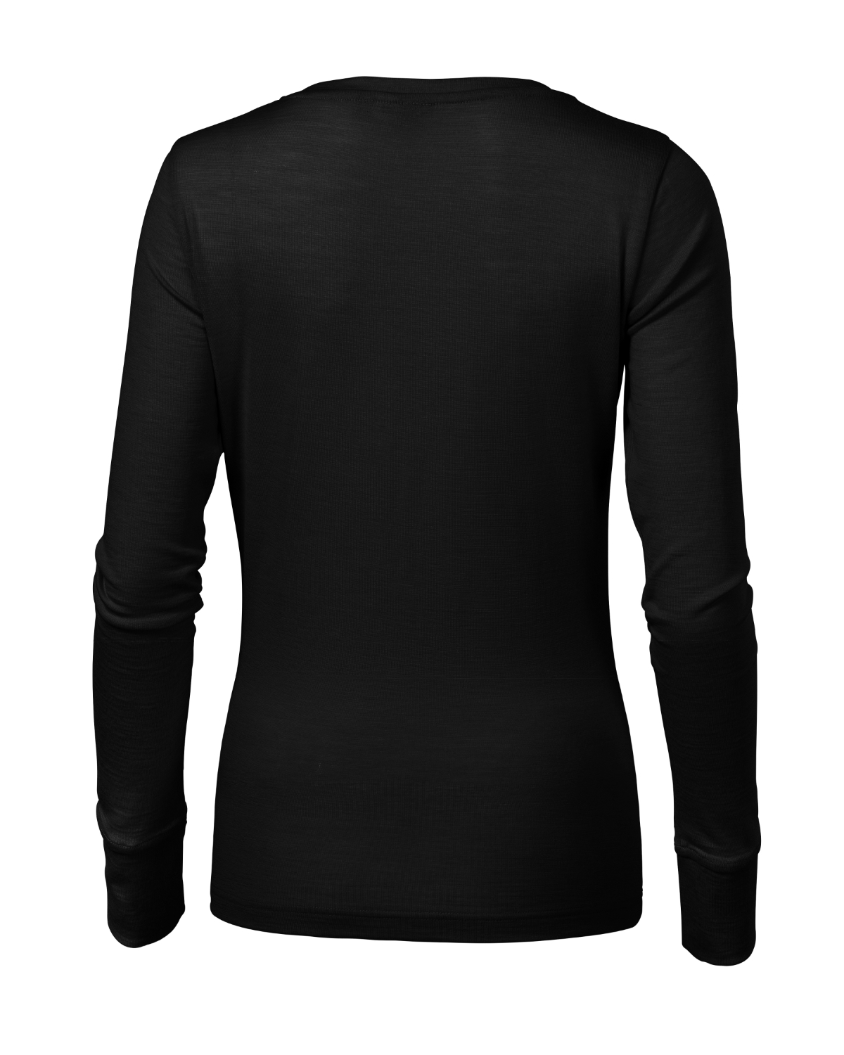 Koszulka damska MALFINI Premium Merino Rise LS — Czarny - obrazek 9