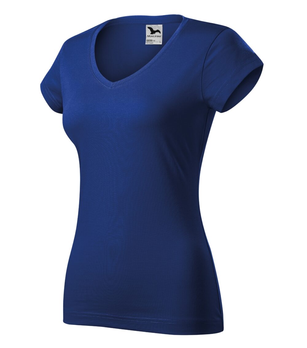 Koszulka damska MALFINI Fit V-neck — Chabrowy