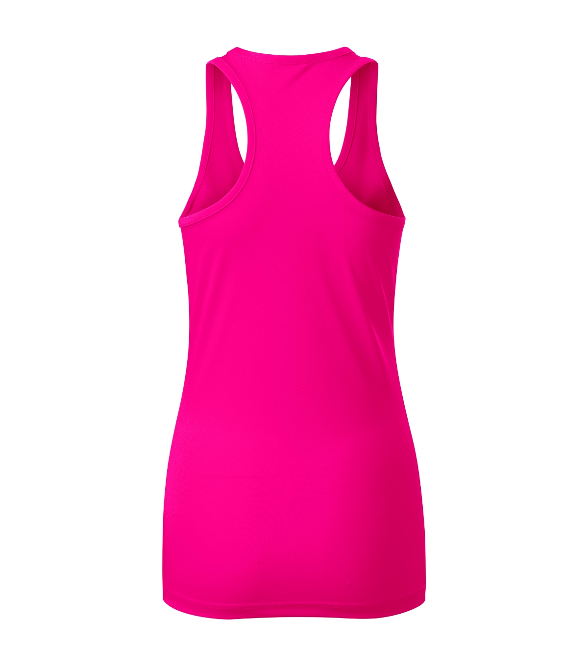 Top damski MALFINI Racer — Neon pink - obrazek 3