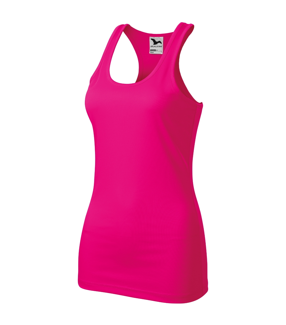 Top damski MALFINI Racer — Neon pink