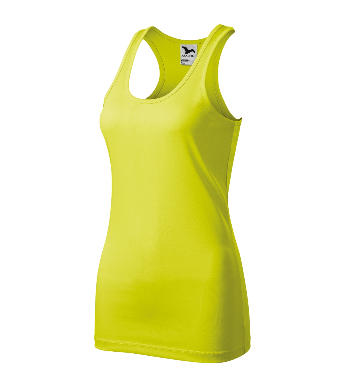 Top damski MALFINI Racer — Neon yellow