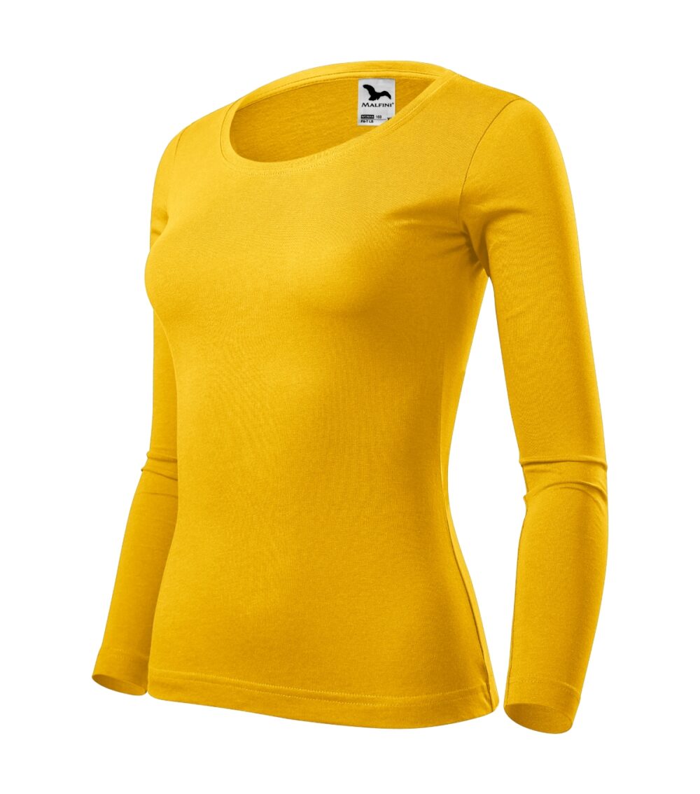 Koszulka damska MALFINI Fit-T LS — Żółty