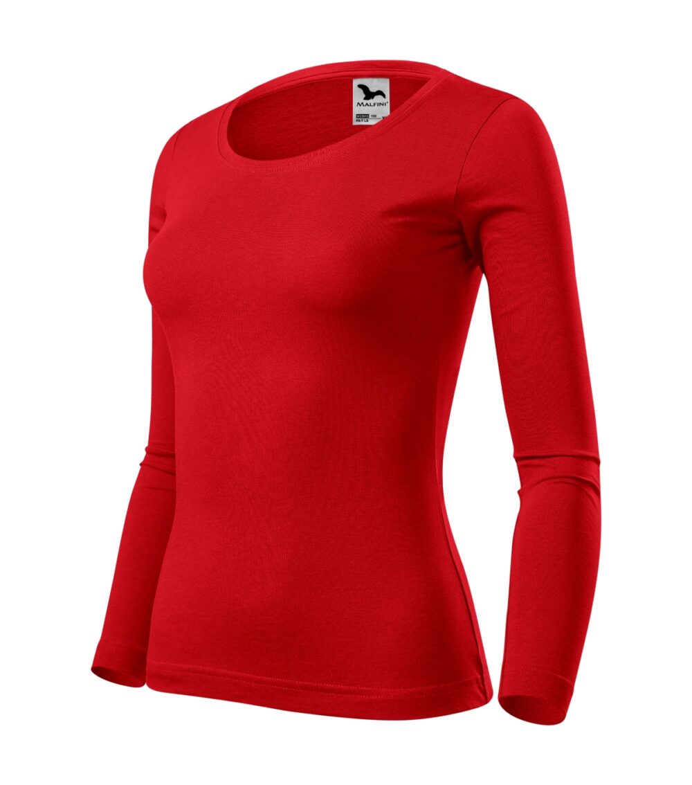 Koszulka damska MALFINI Fit-T LS — Czerwony