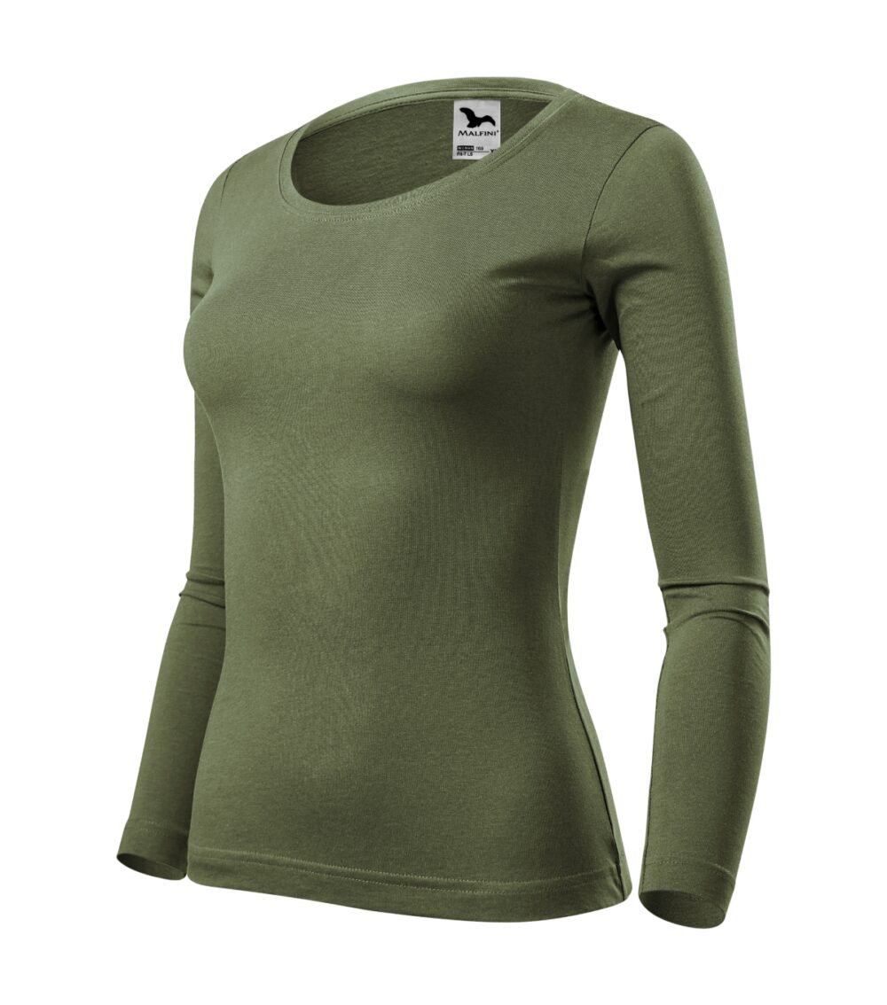 Koszulka damska MALFINI Fit-T LS — Khaki