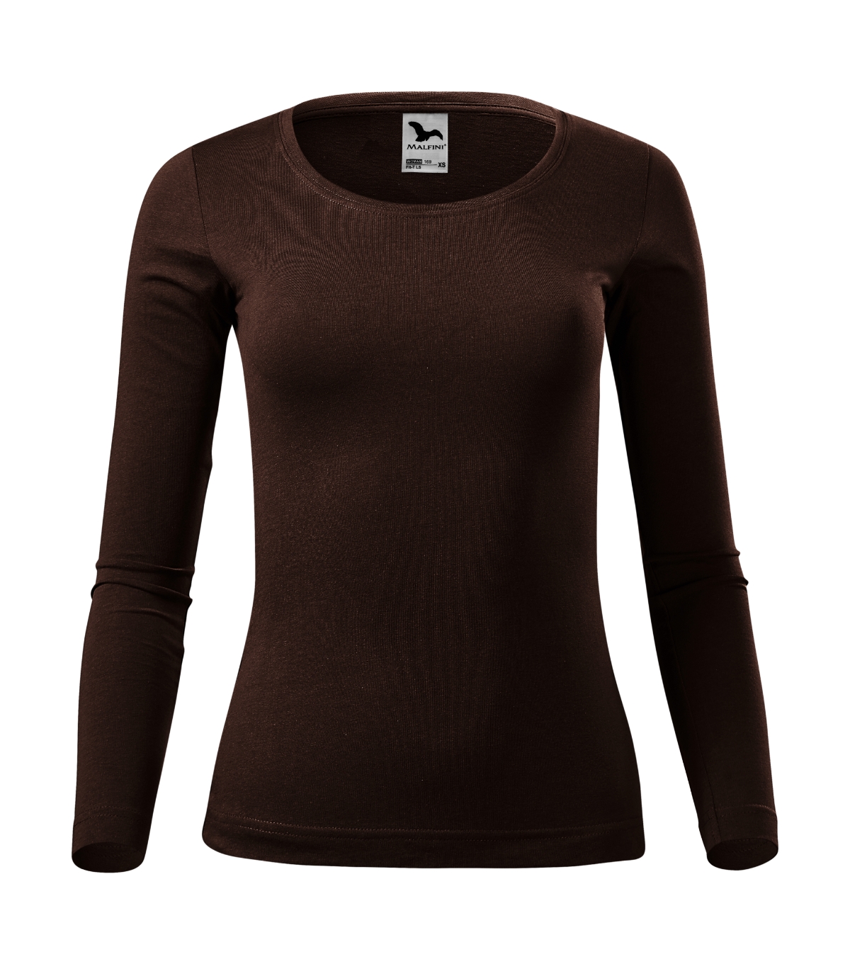 Koszulka damska MALFINI Fit-T LS — Kawowy - obrazek 2