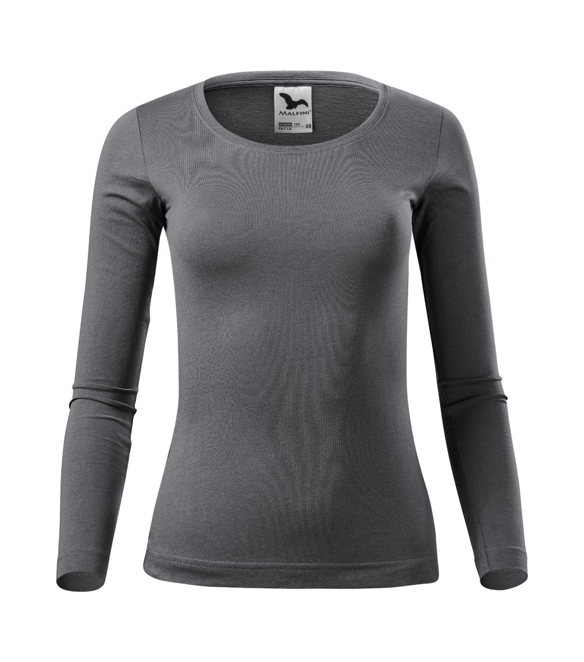 Koszulka damska MALFINI Fit-T LS — Stalowy - obrazek 2