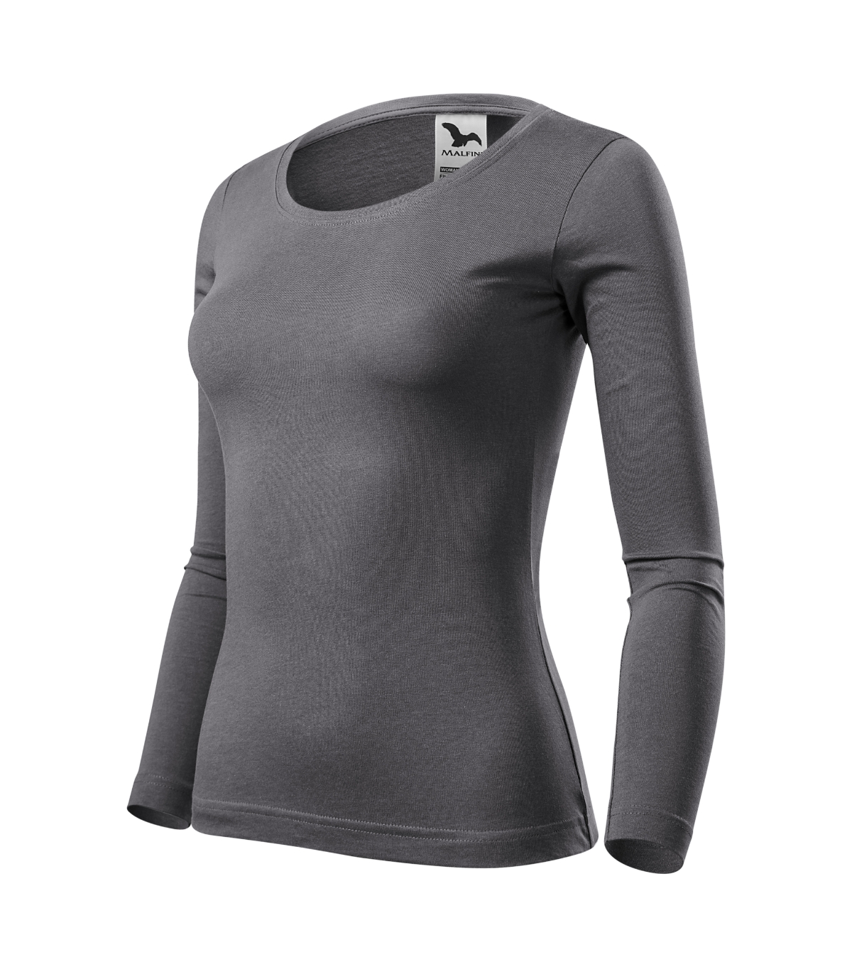 Koszulka damska MALFINI Fit-T LS — Stalowy
