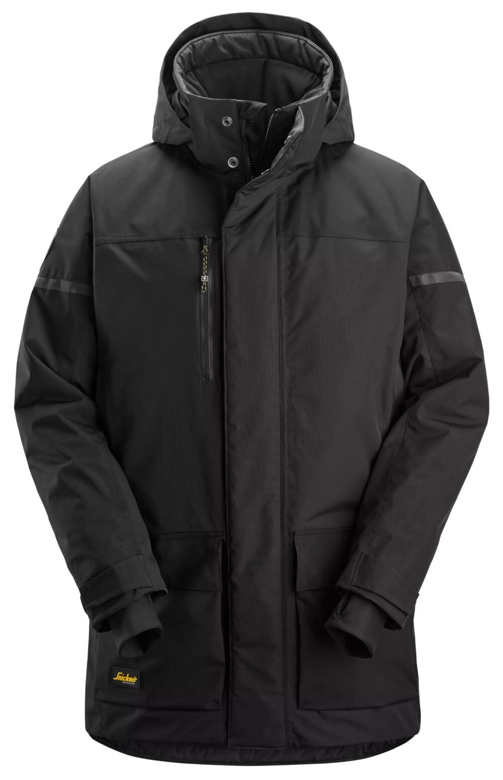 AllroundWork, Parka przeciwdeszczowa, ocieplana — Czarny