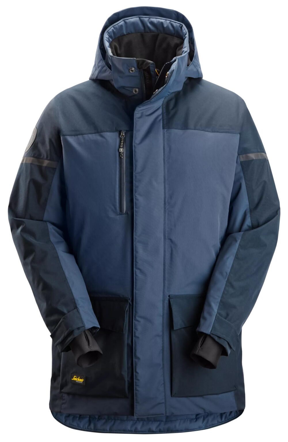 AllroundWork, Parka przeciwdeszczowa, ocieplana — Granatowy / Ciemnogranatowy