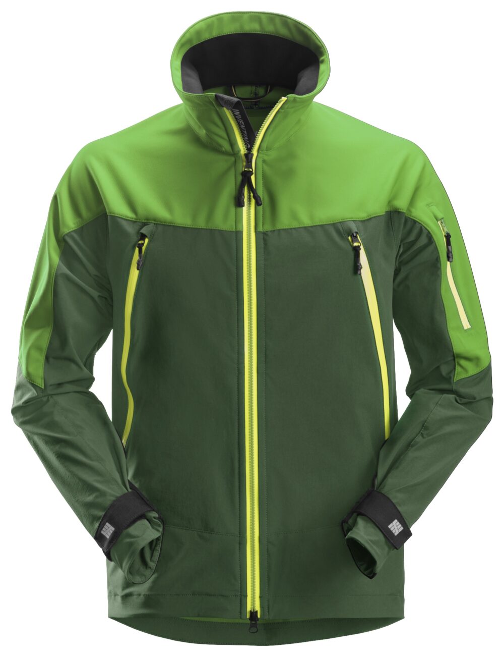FlexiWork, Kurtka softshell stretch — Jabłkowy Zielony / Leśny Zielony