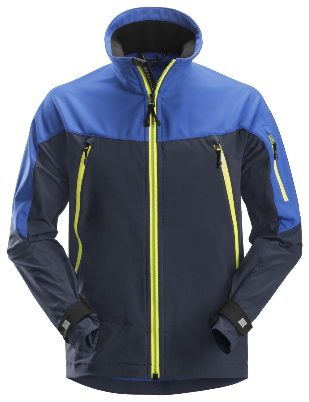FlexiWork, Kurtka softshell stretch — Czysty Niebieski / Granatowy