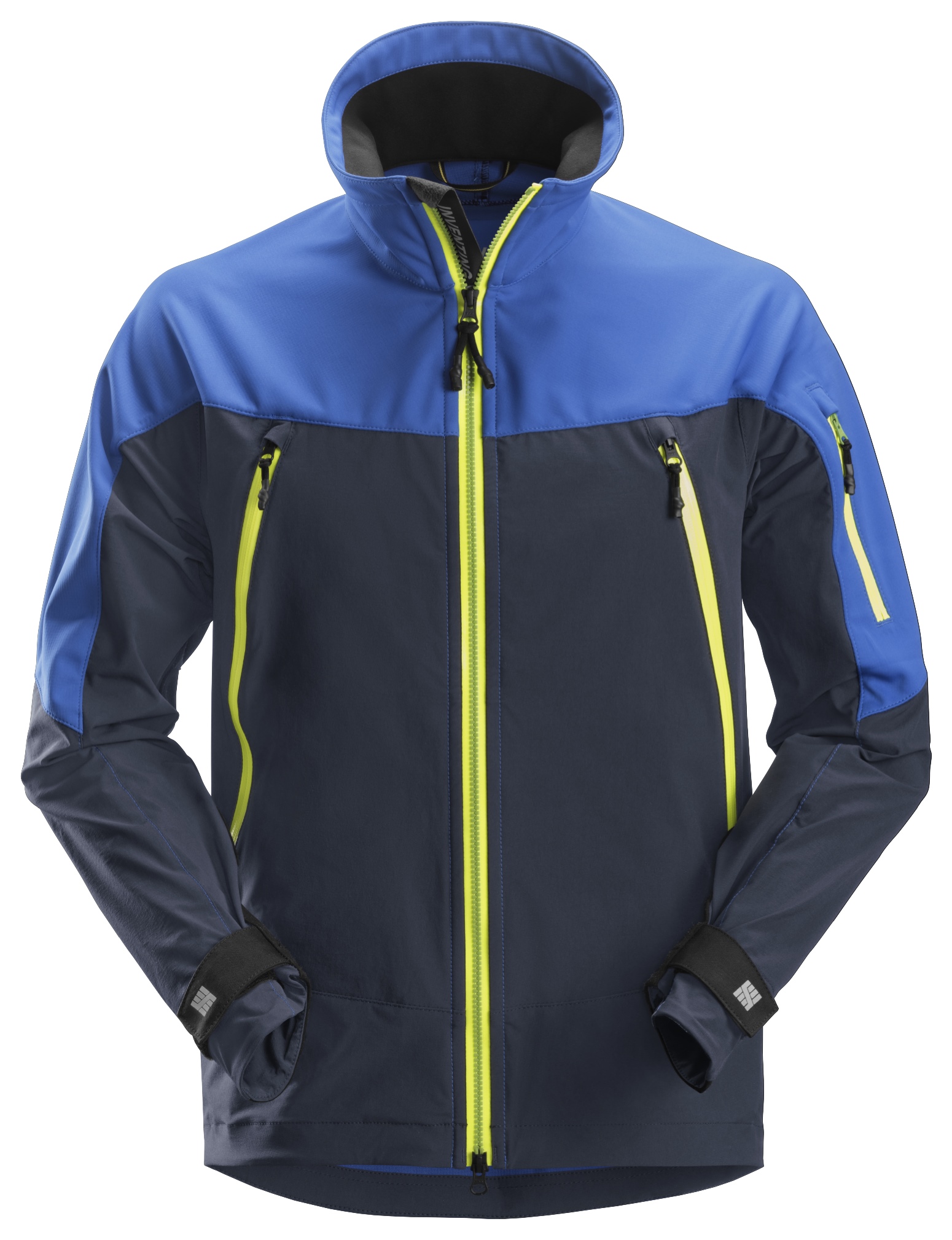 FlexiWork, Kurtka softshell stretch — Czysty Niebieski / Granatowy