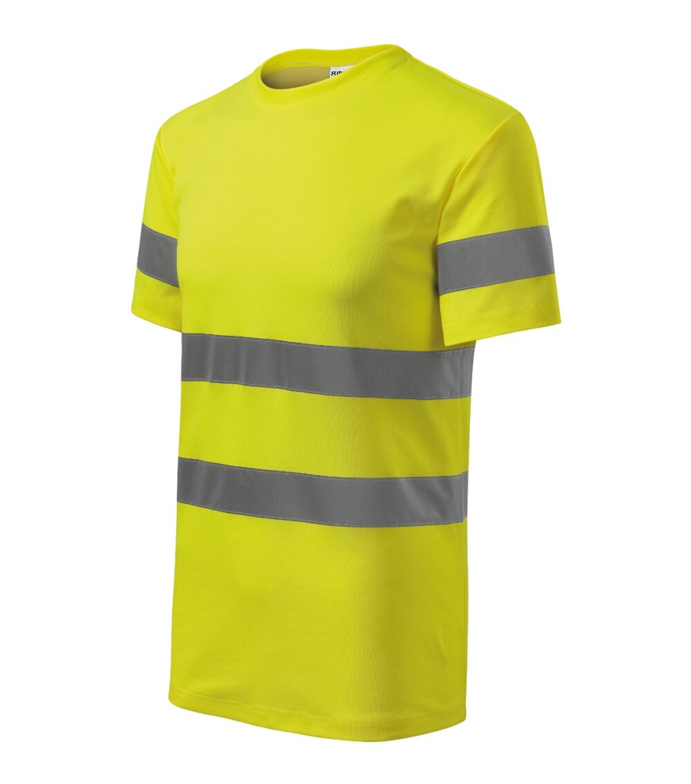 Koszulka unisex RIMECK HV Protect — Fluorescencyjny żółty