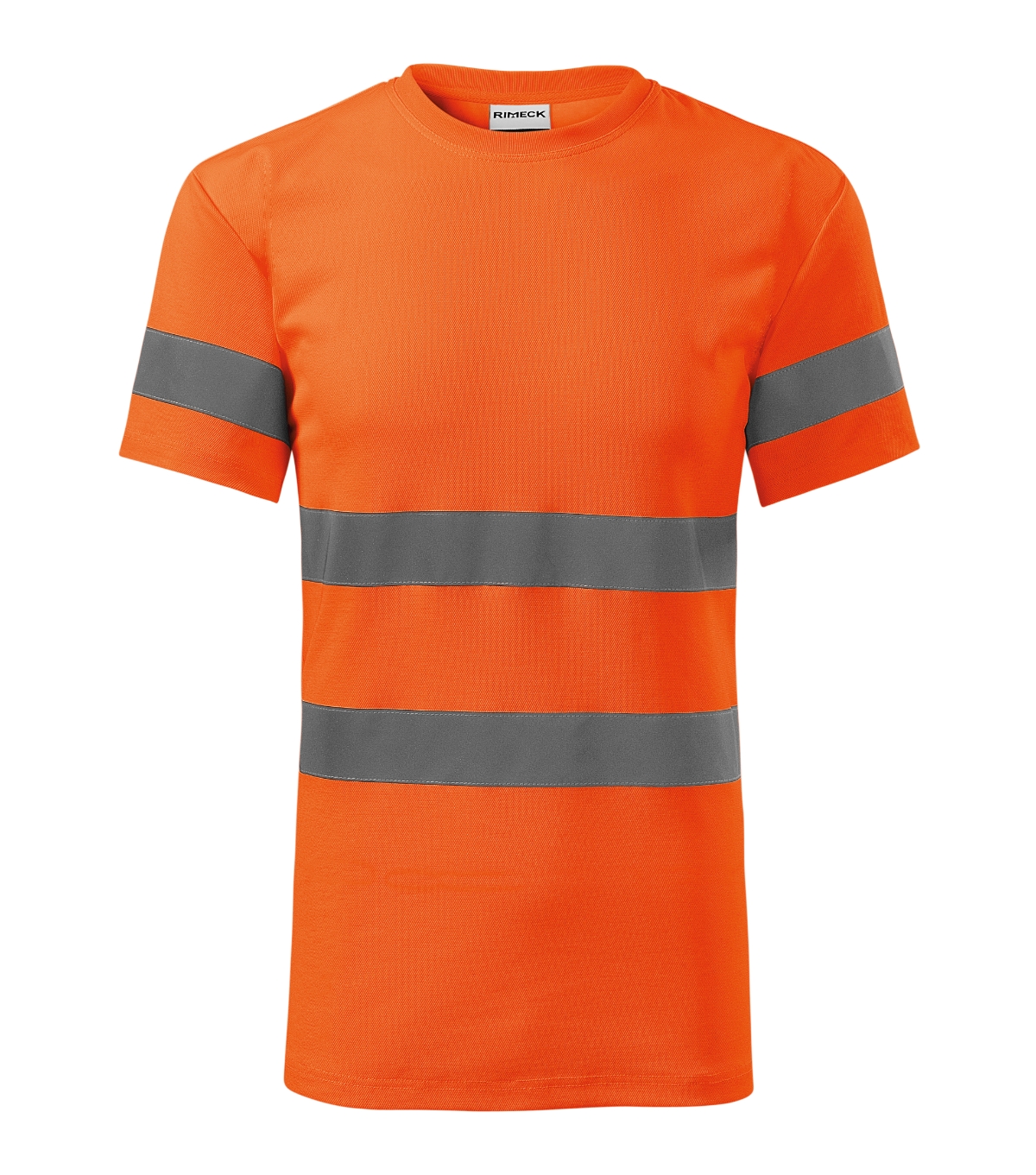 Koszulka unisex RIMECK HV Protect — Fluorescencyjny pomarańczowy - obrazek 2