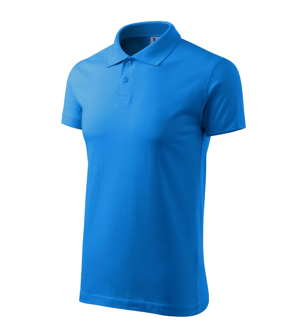Koszulka polo męska MALFINI Single J. — Snorkel blue