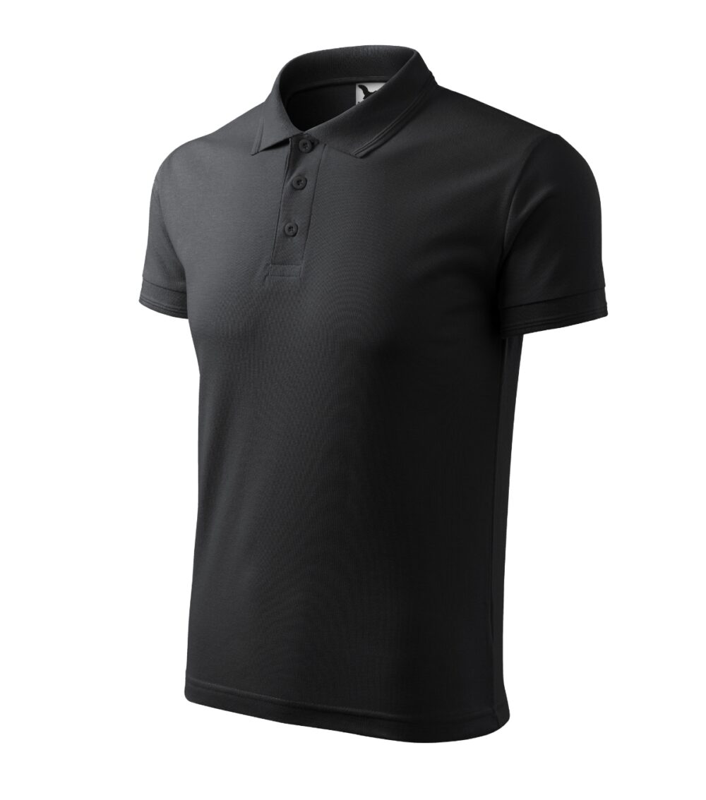 Koszulka polo męska MALFINI Pique Polo — Ebony gray