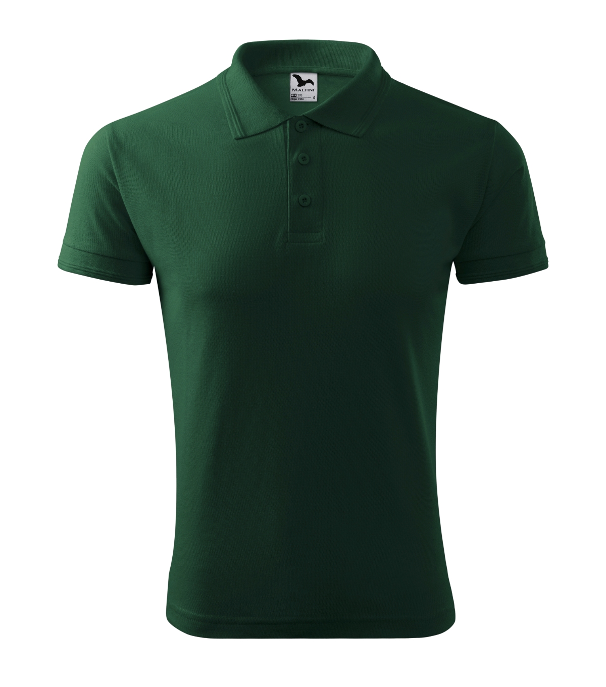 Koszulka polo męska MALFINI Pique Polo — Dark green - obrazek 2