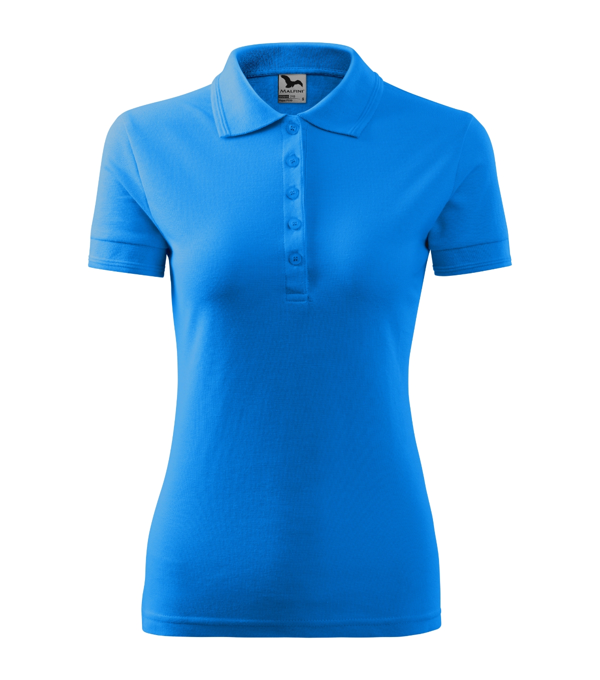 Koszulka polo damska MALFINI Pique Polo — Snorkel blue - obrazek 2