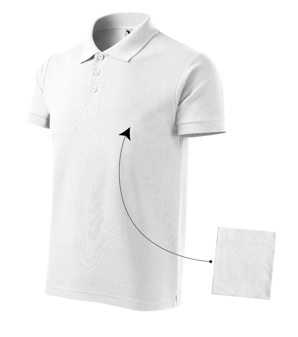 Koszulka polo męska MALFINI Cotton — Biały