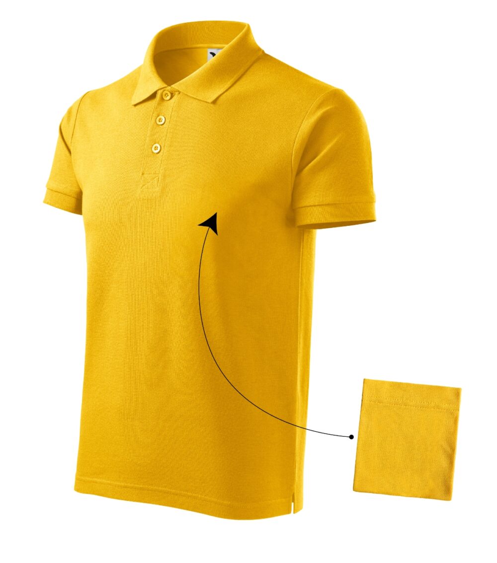 Koszulka polo męska MALFINI Cotton — Żółty