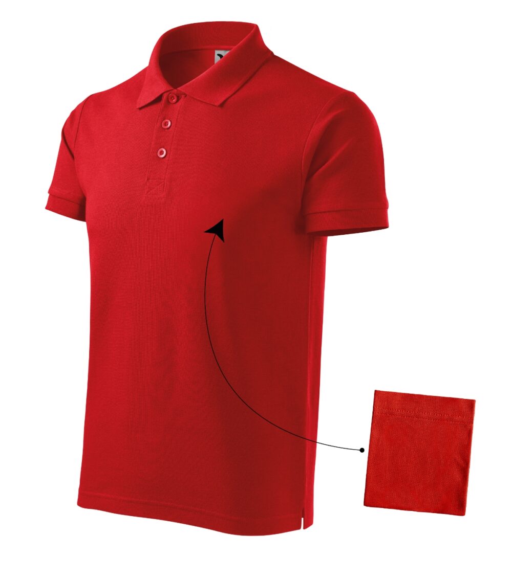 Koszulka polo męska MALFINI Cotton — Czerwony