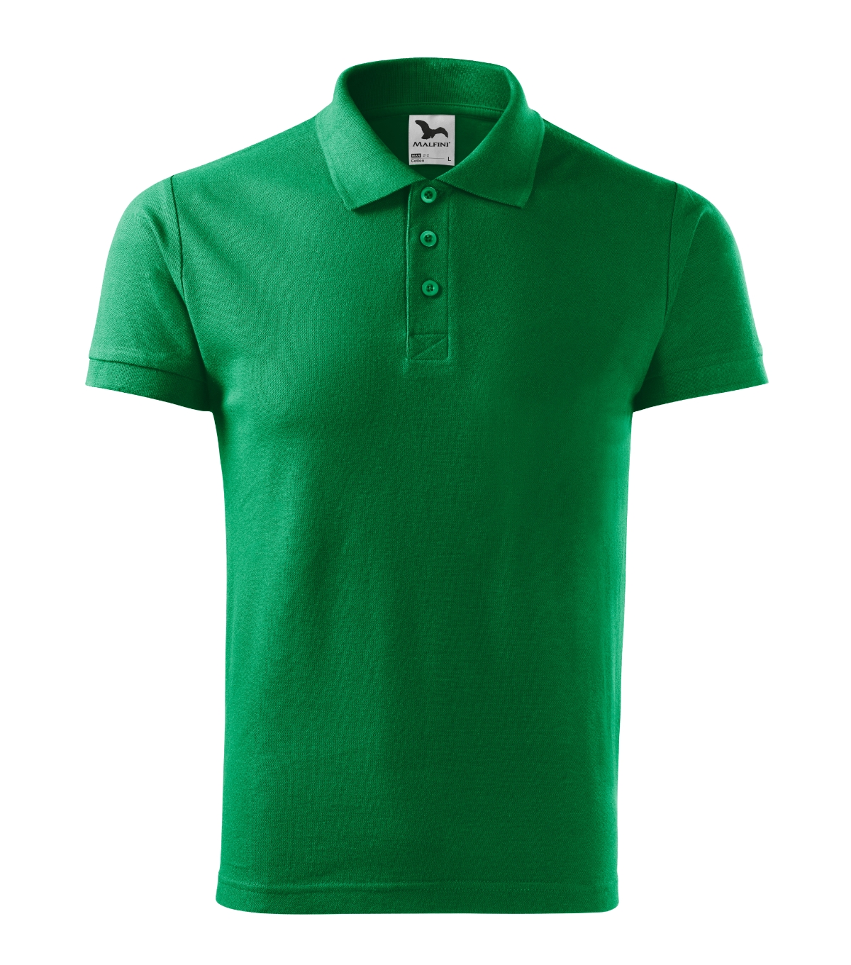 Koszulka polo męska MALFINI Cotton — Zieleń trawy - obrazek 2