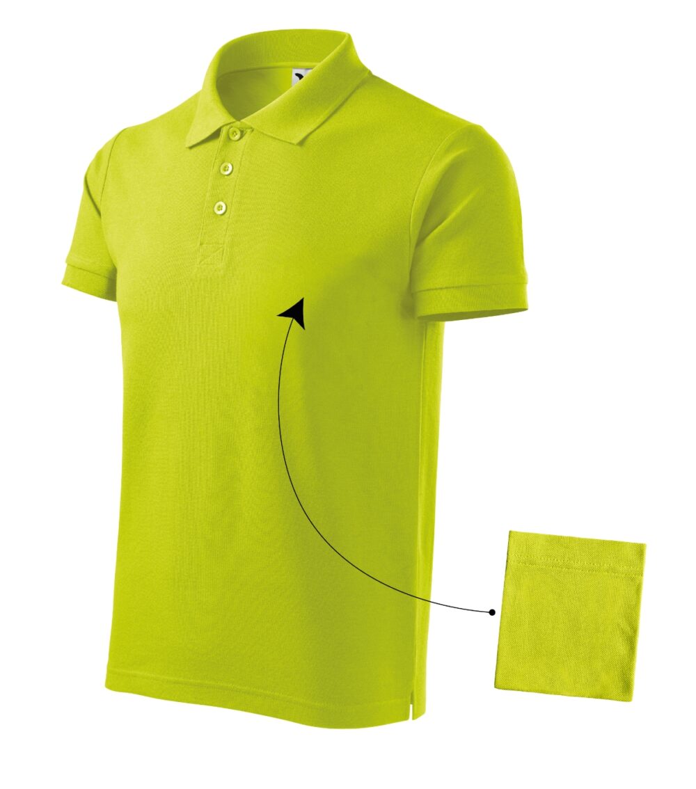 Koszulka polo męska MALFINI Cotton — Limonka