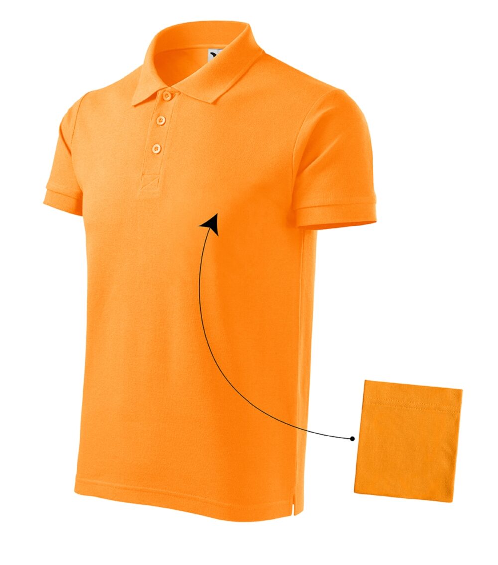 Koszulka polo męska MALFINI Cotton — Mandarynkowy