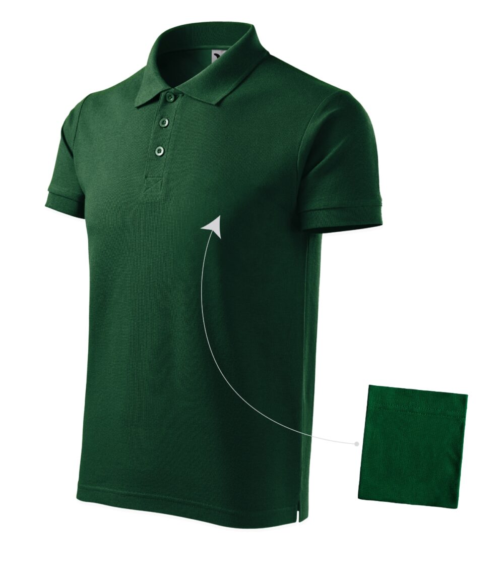 Koszulka polo męska MALFINI Cotton — Dark green