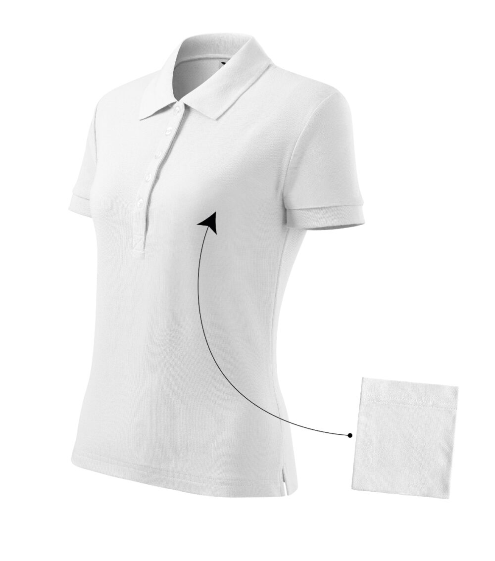 Koszulka polo damska MALFINI Cotton — Biały