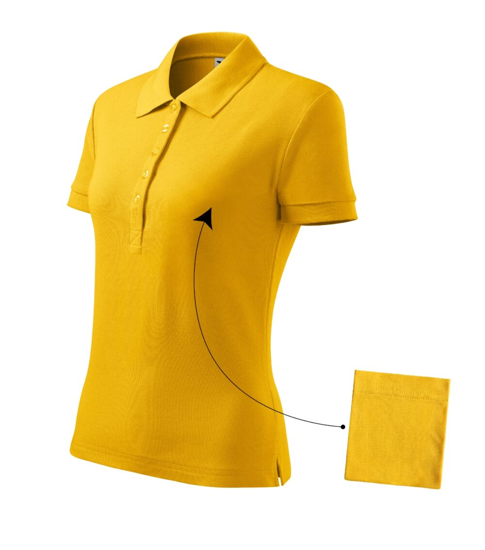 Koszulka polo damska MALFINI Cotton — Żółty
