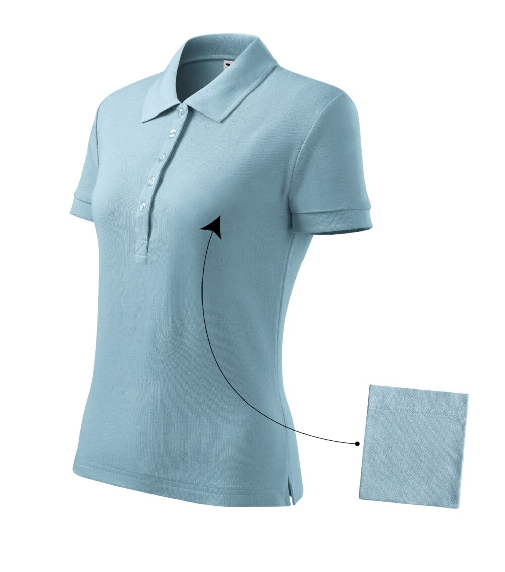 Koszulka polo damska MALFINI Cotton — Błękitny
