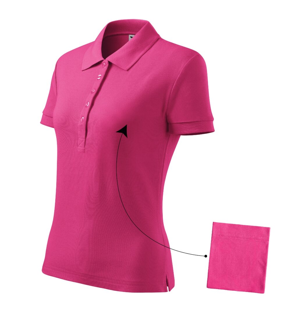 Koszulka polo damska MALFINI Cotton — Czerwień purpurowa