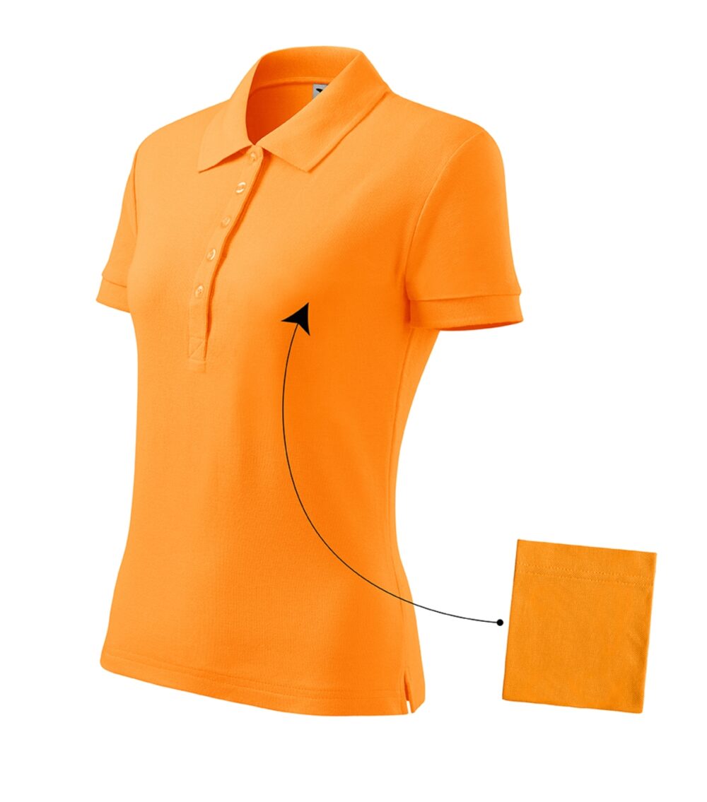 Koszulka polo damska MALFINI Cotton — Mandarynkowy
