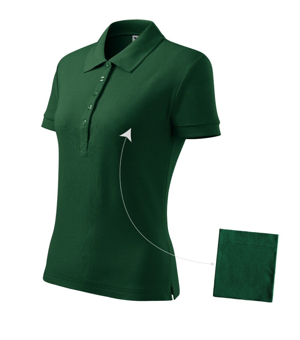Koszulka polo damska MALFINI Cotton — Dark green